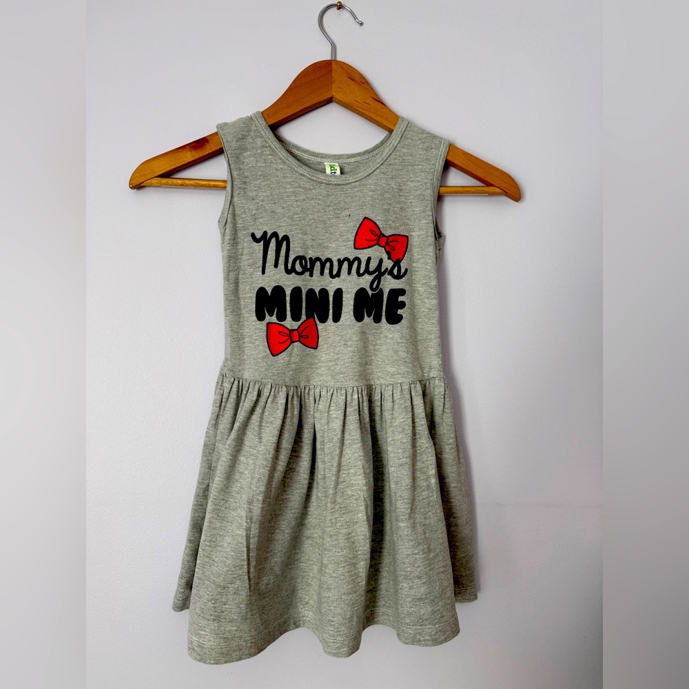 Mommy’s Mini Me Cotton Minnie Mouse Bows Dress Little Girl 5T